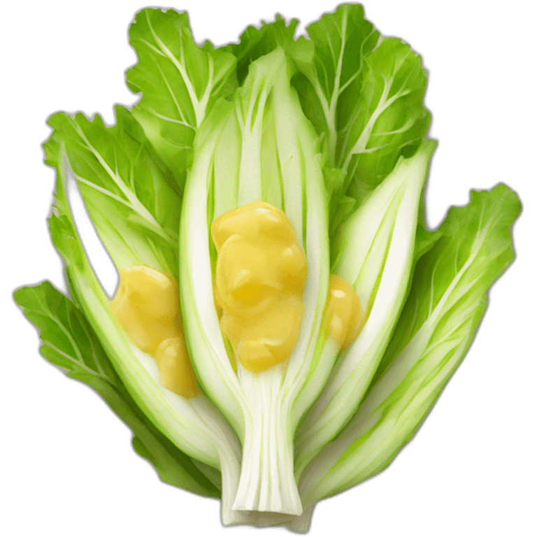 endive salad with sauce emoji