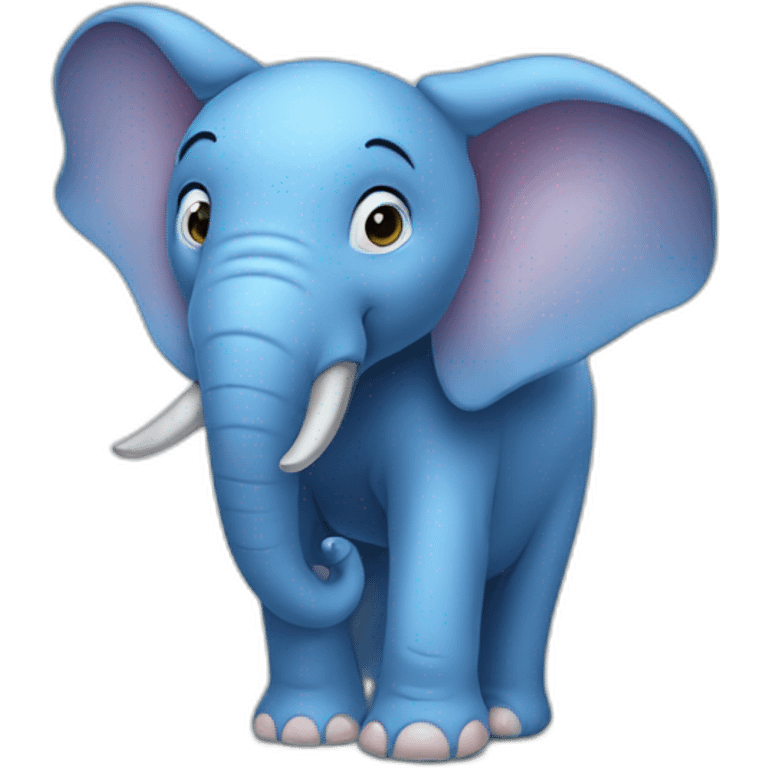 Blue elephant emoji