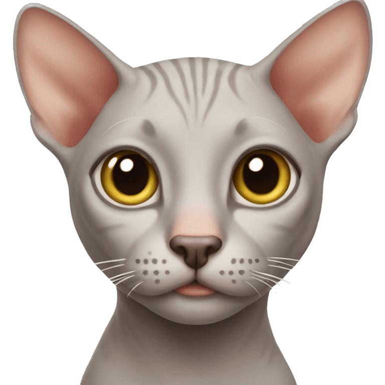 Hairless cat emoji