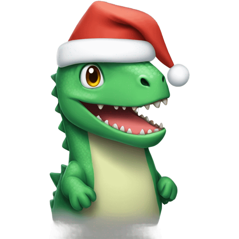 christmas dinosaur emoji