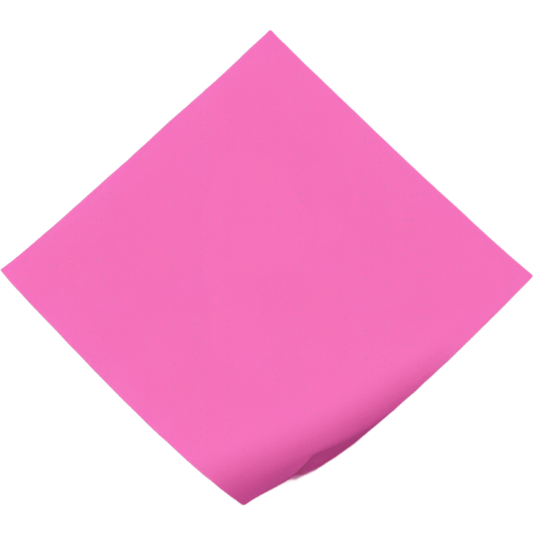 Pink paper emoji