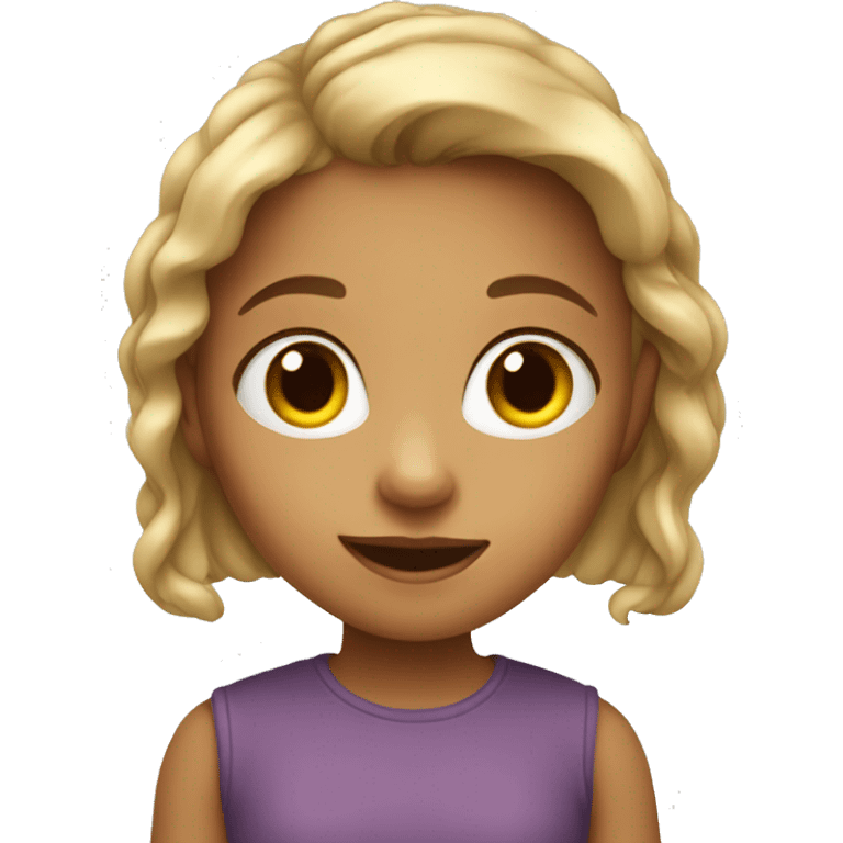 cute little girl emoji