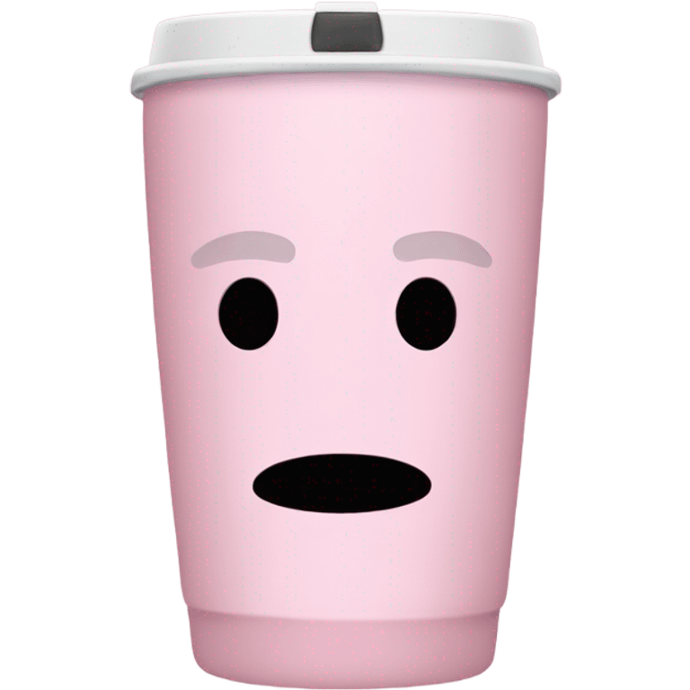 Light pink tumbler without face emoji