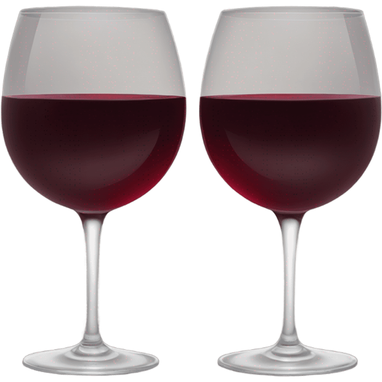 red two glasses of wine emoji