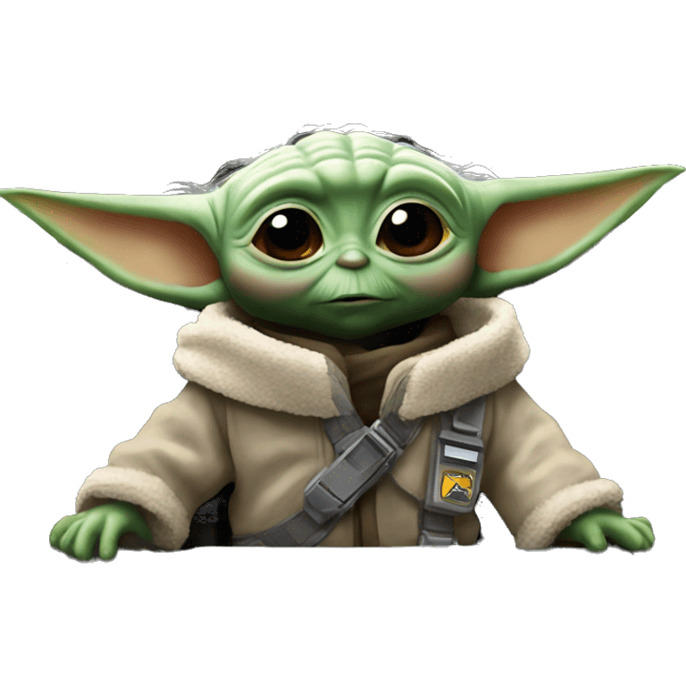 baby yoda in a cockpit emoji