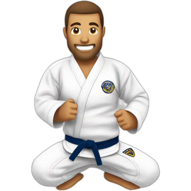 Casal branco lutando jiu jitsu emoji