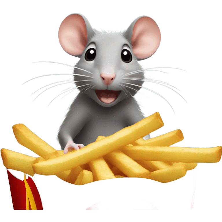 rat eating mcdonald’s fries emoji