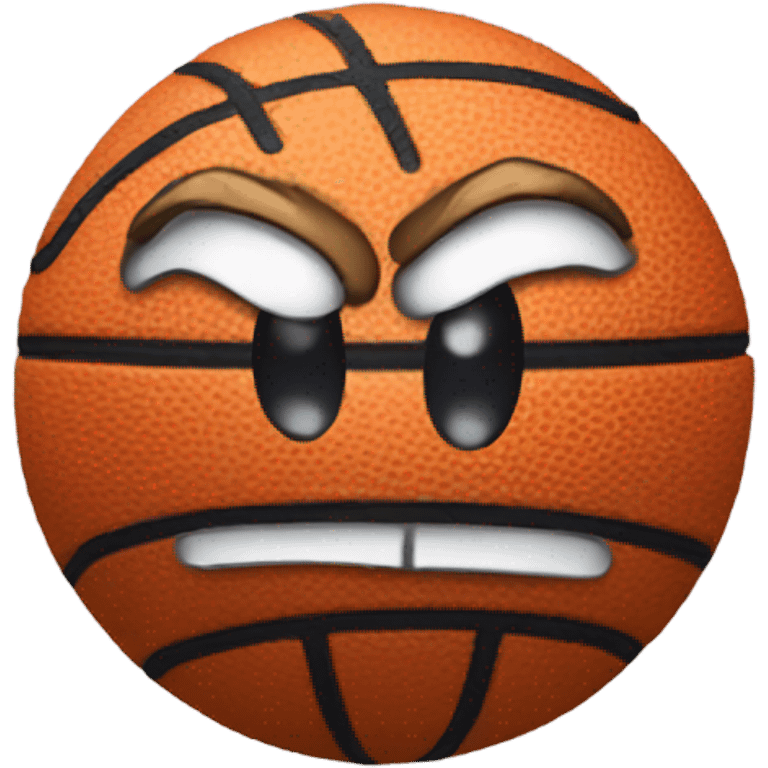 Sad basketball emoji