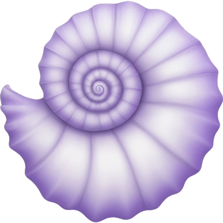 Single Lilac spiralling sea shell emoji