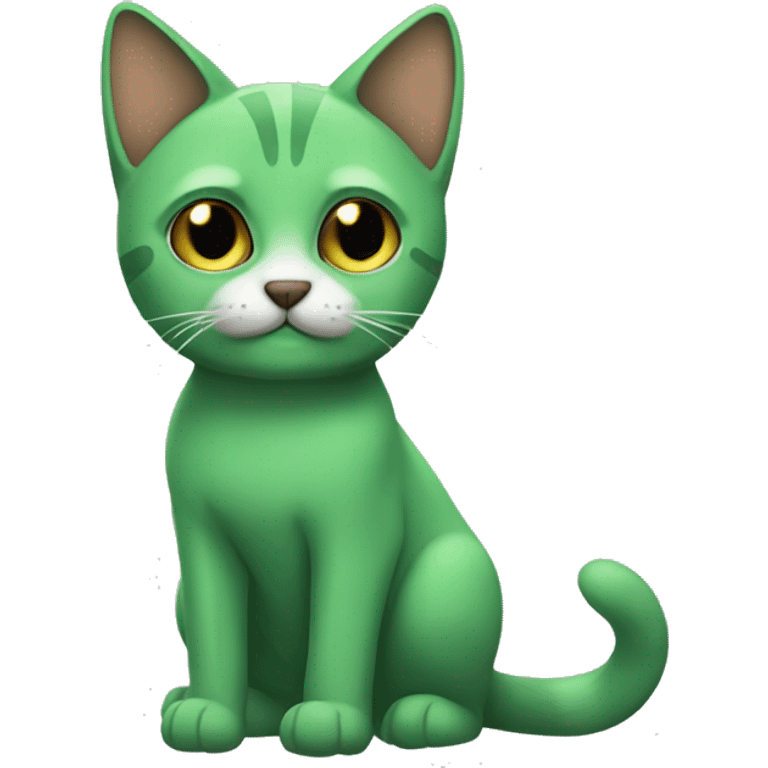 gato verde emoji