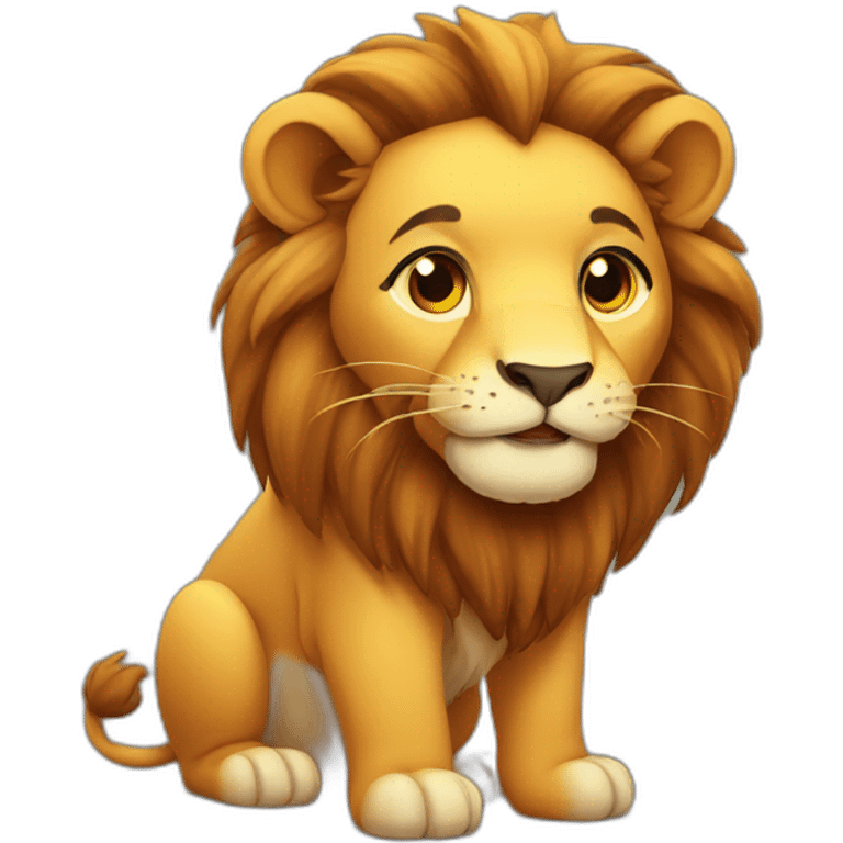 cute lion emoji