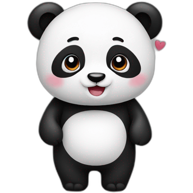 Panda in love  emoji