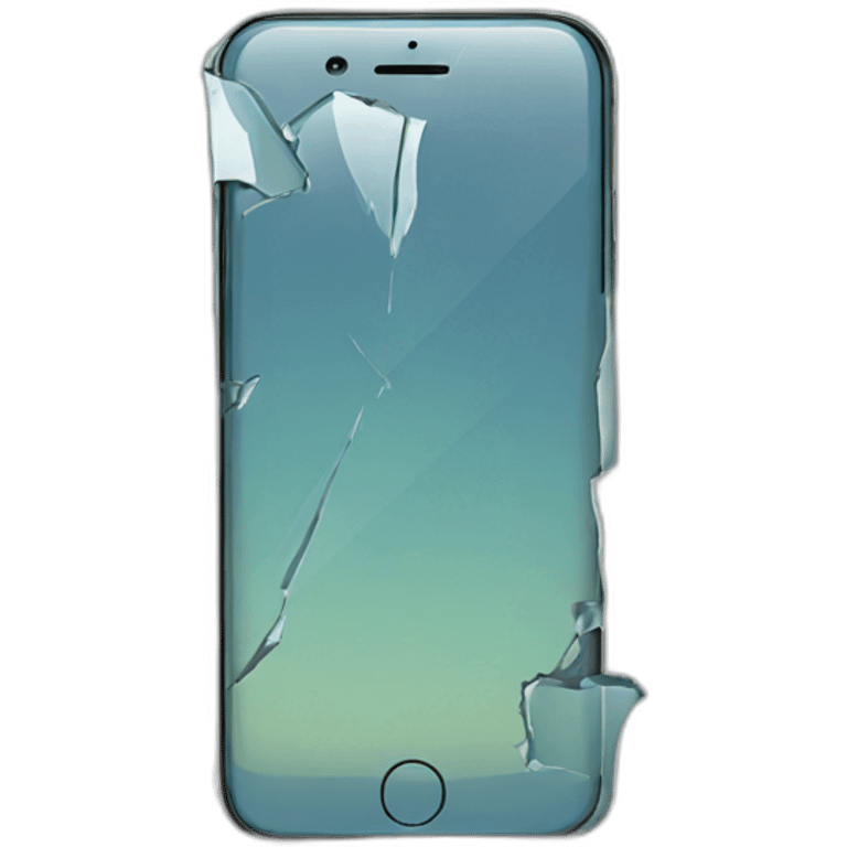 Broken screen iphone emoji