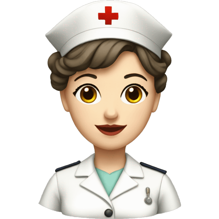 1920 nurse whit an uniform emoji