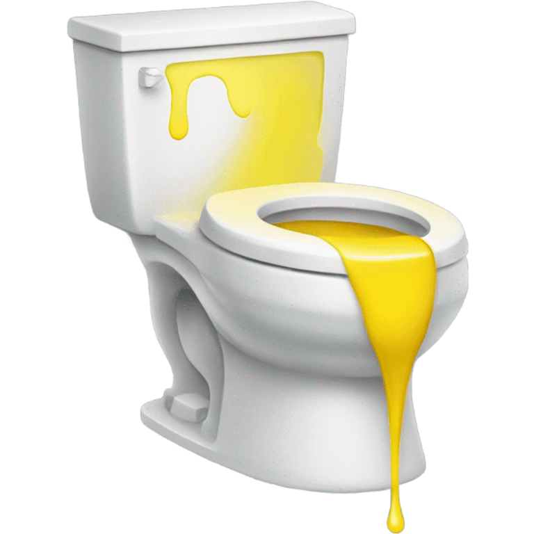 A toilet full of a yellow liquid  emoji