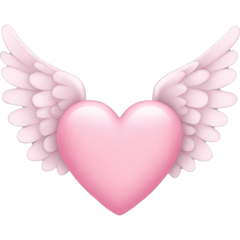 Baby pink heart with wings emoji