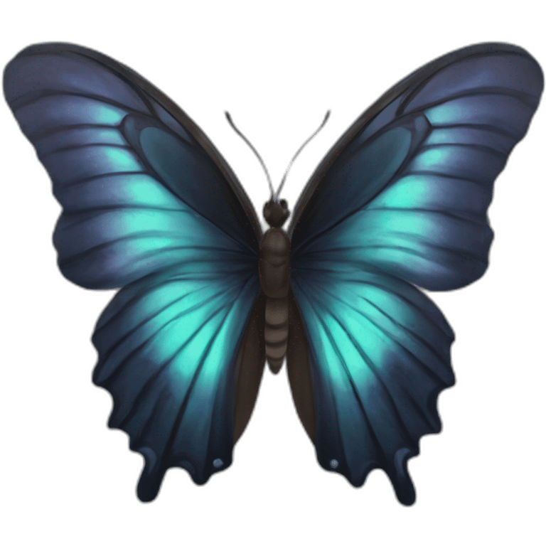 Mariposa negra astetics emoji