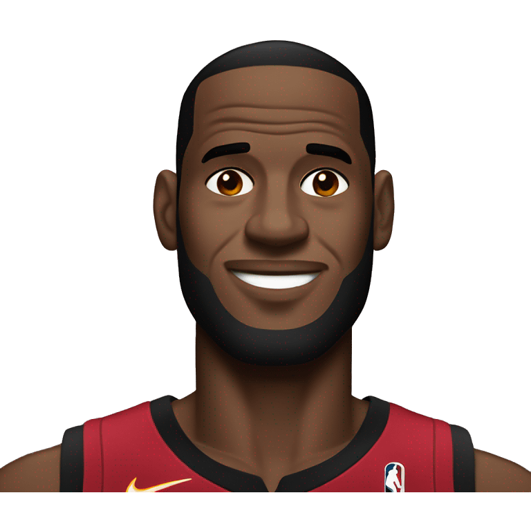 Lebron in heat uniform  emoji