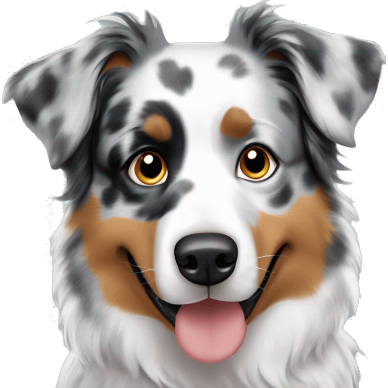 blue merle australian shepherd emoji