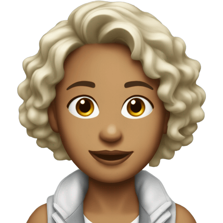 Angie in new white rav4 xse emoji