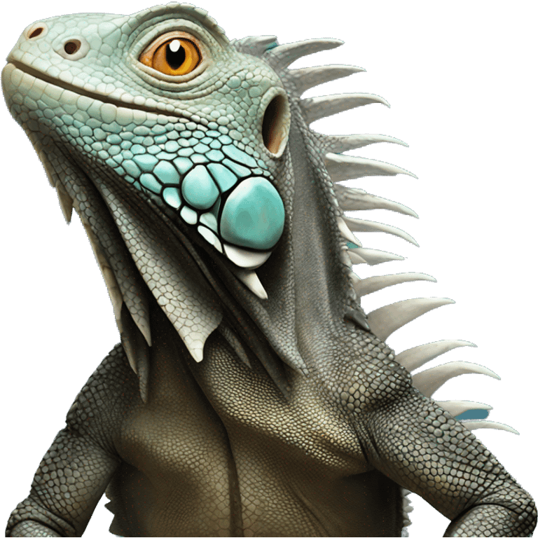 black iguana emoji