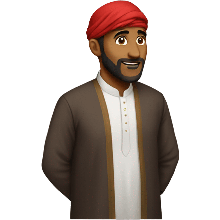 red qamis saoudian emoji