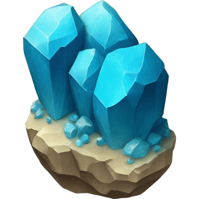 blue mineral emoji