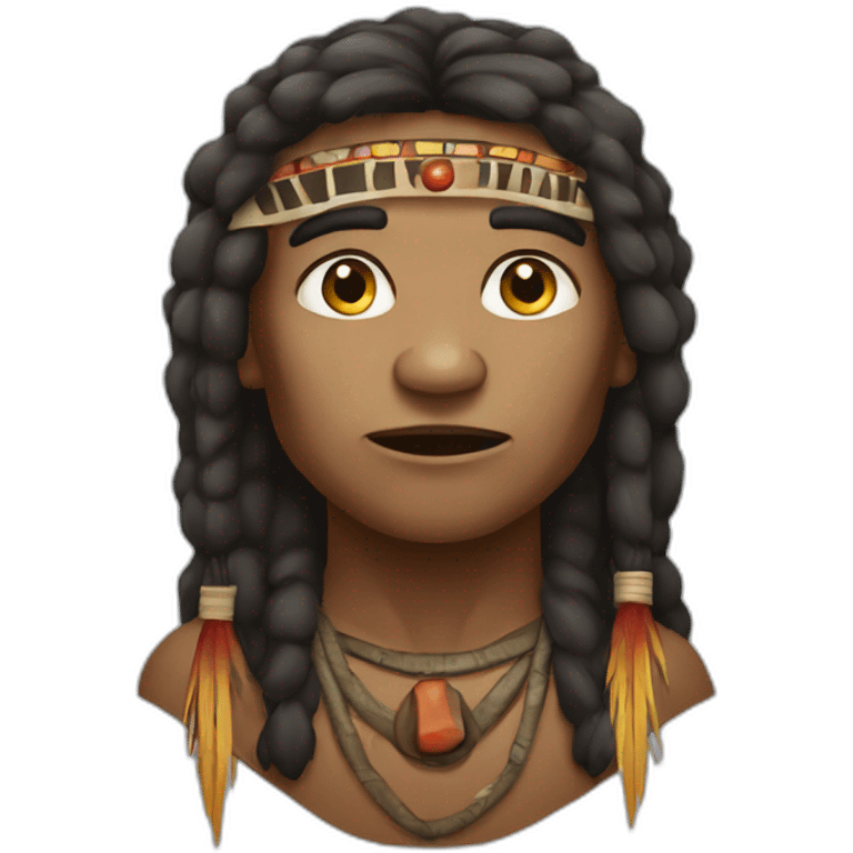 Aborigine shaman call rain emoji