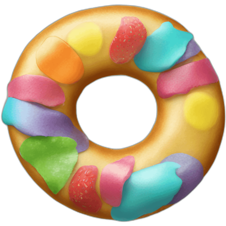 Rainbow bagel emoji