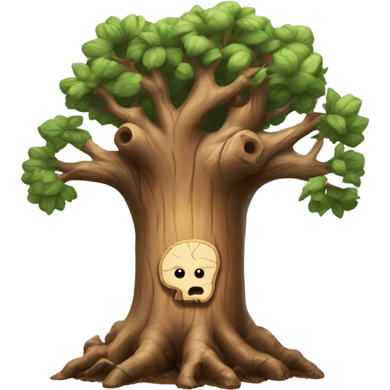 brain tree stump emoji