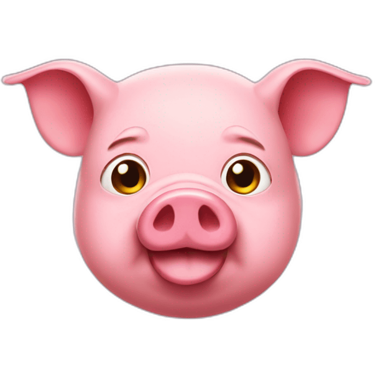 Superhero pig emoji