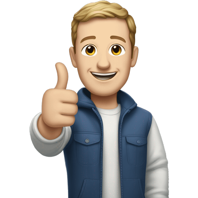 mark zuckenberg giving a thumbs up emoji