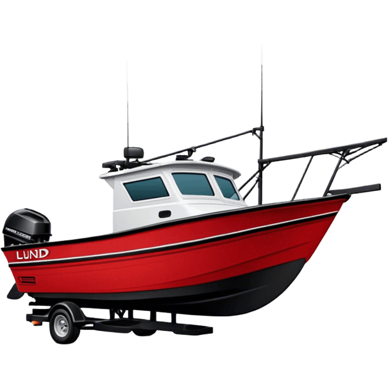 Fishing Boat - Lund 1775 Crossover XS (Model Year: 2022) (Iconic colour: Red with black trim) emoji