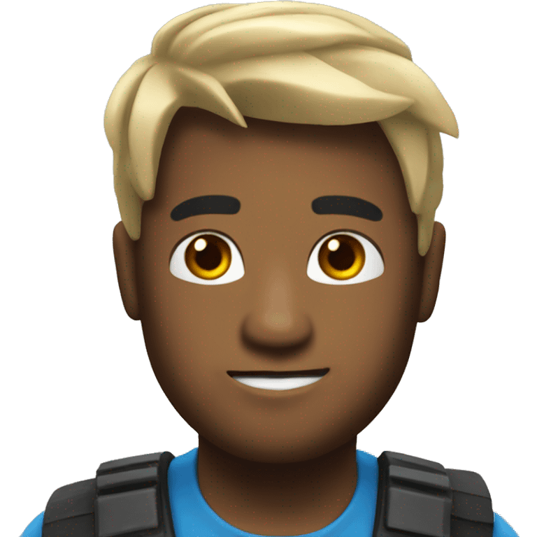 un emoji con la cara de roblox emoji