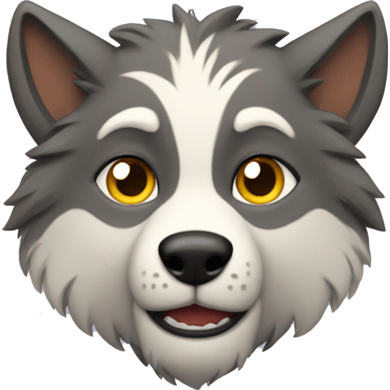 furry wolf emoji