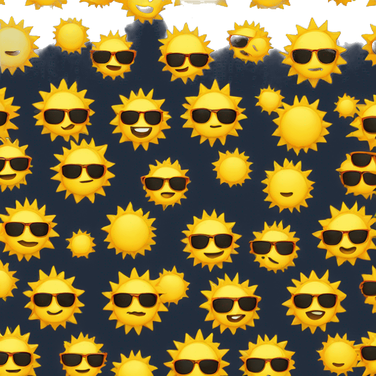 sun with sunglasses emoji