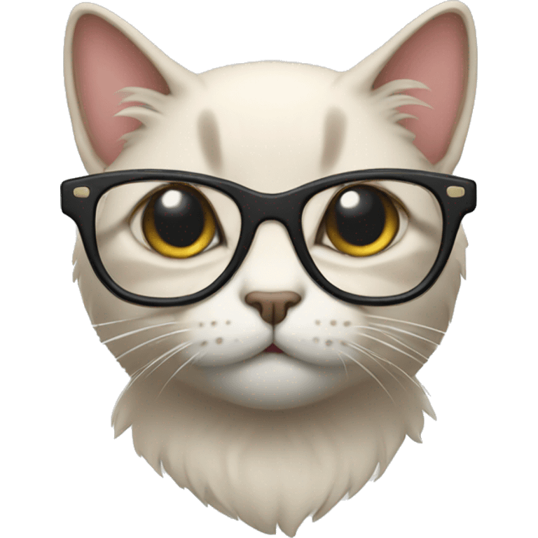 Cat with glasses  emoji