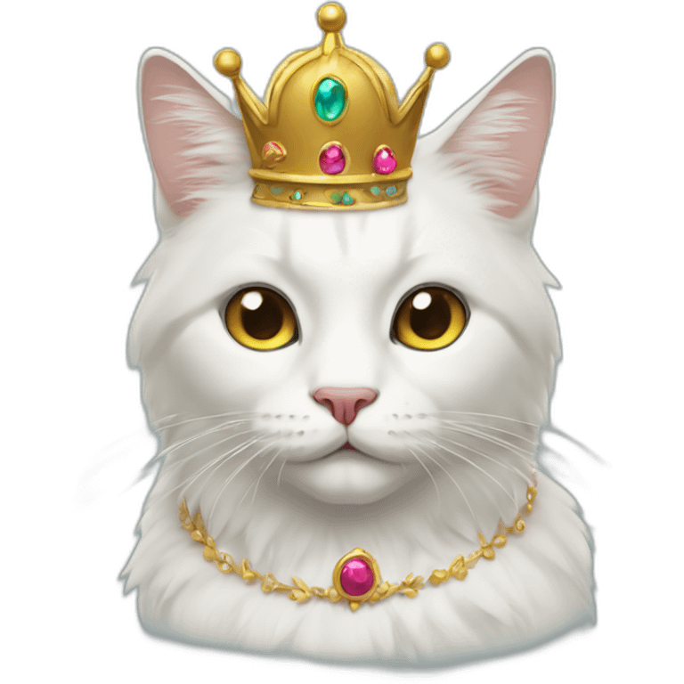 neva masquarade cat with a crown emoji