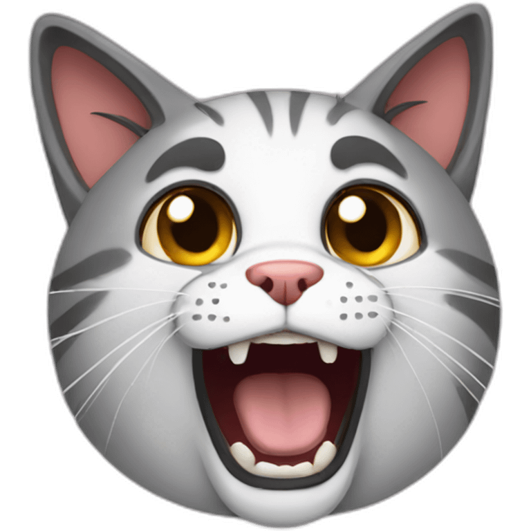 scared cat emoji