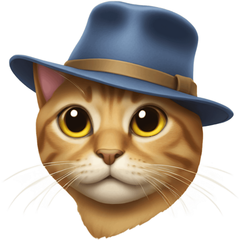 cat wearing hat emoji