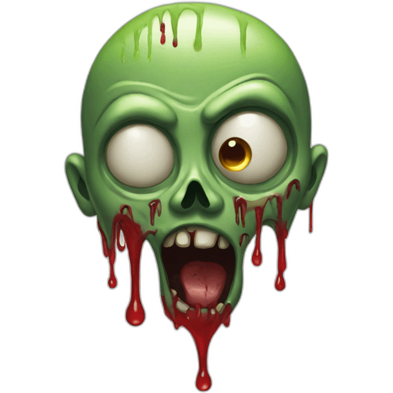 Dripping zombie emoji