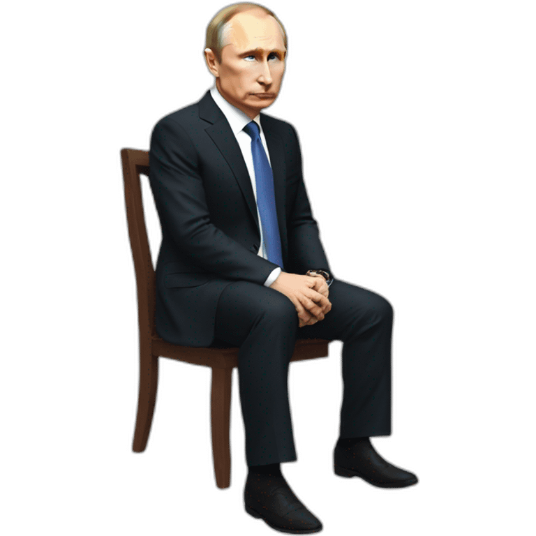 Putin sitting backwards emoji