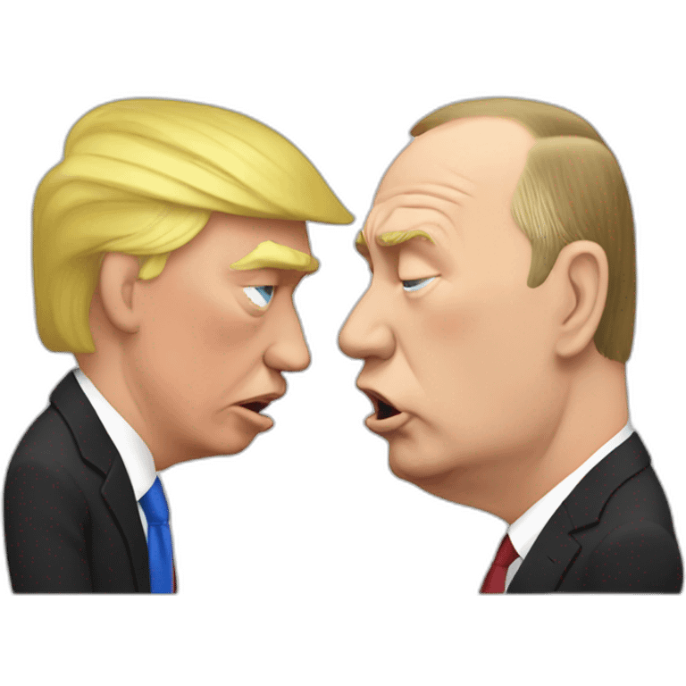 Putin puking on Donald trump emoji