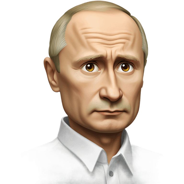 sad putin photorealistic serious emoji