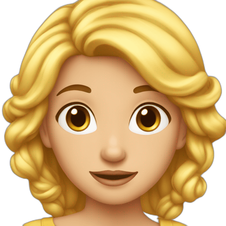 Fille belle emoji