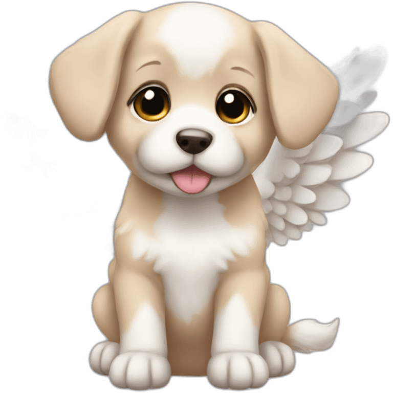 Angel puppy emoji