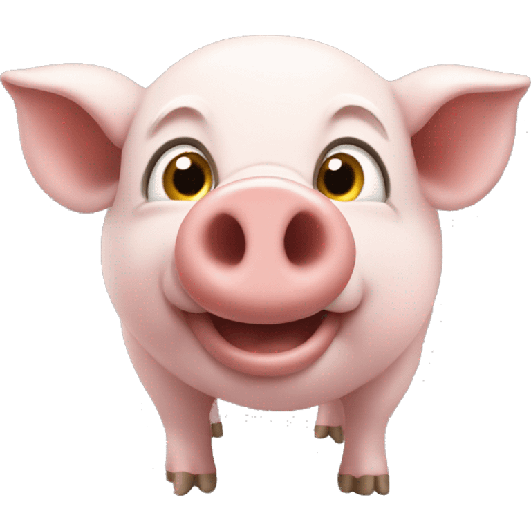 un cochon espiègle emoji