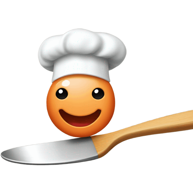 Simple Shrimp with spatula and chef hat  emoji