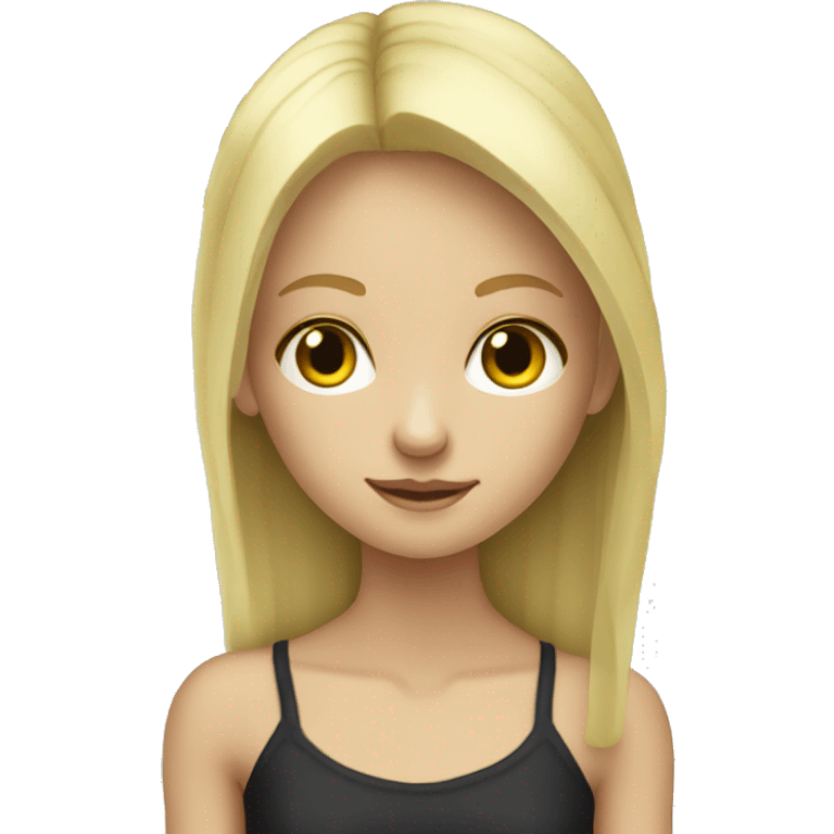  skinny slavic blonde girl playing piano emoji