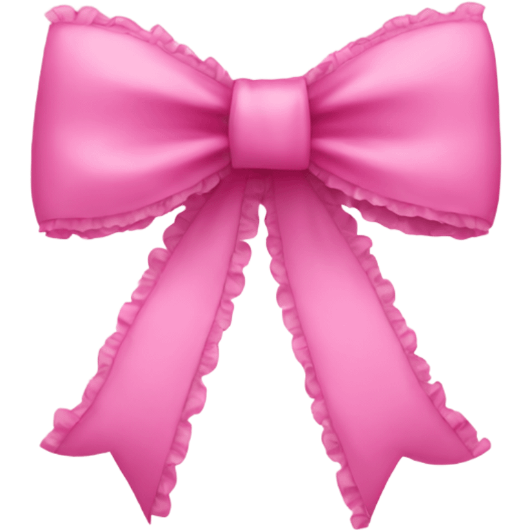 pink frilly bow emoji